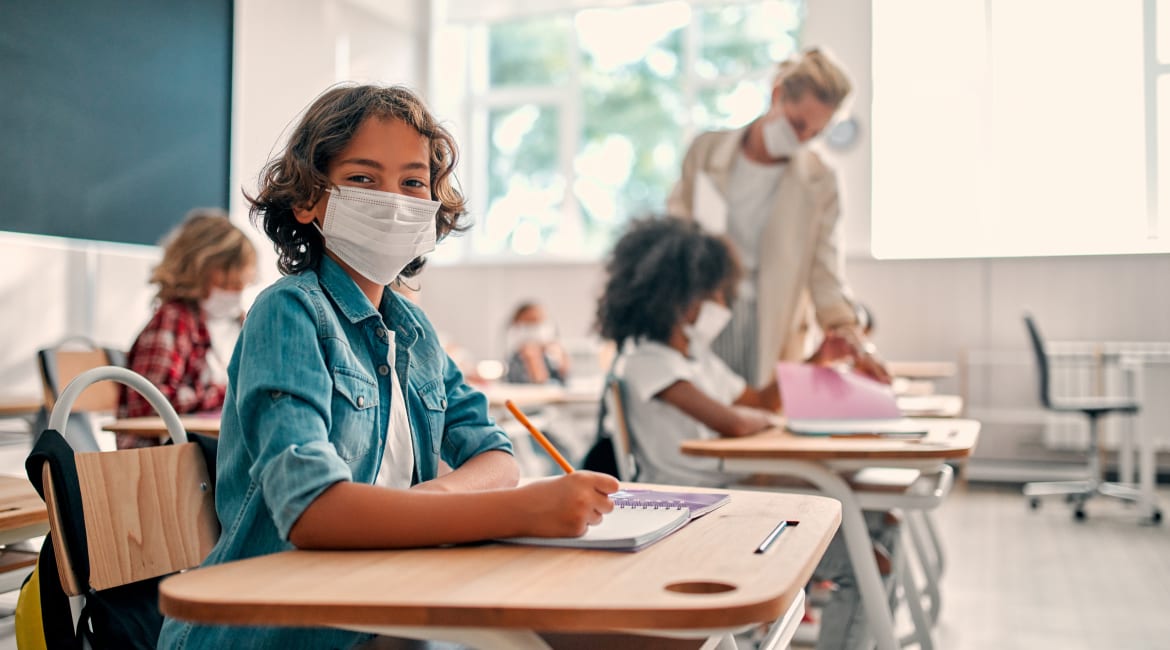 Children at school